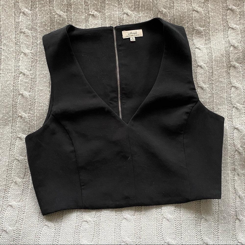 ARITZIA WILFRED BLACK TOP